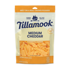 Tillamook Farmstyle Thick Cut Medium Cheddar Shredded Cheese