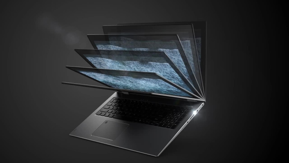 thumbnail video image 2 of Acer Spin 5 Touchscreen 2-in-1 Laptop - Intel Core 8th Gen i5 - 1080p 13.3" Touchscreen Touch Screen 8GB Memory 256GB SSD Tablet Notebook PC SP513-52N-552K, 2 of 5