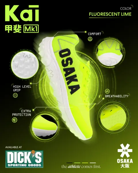 靴 hkkk Osaka KAI Mk1 Pro Tour Field Hockey Cleats | Dick's Sporting Goods