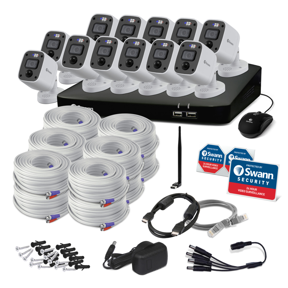 Swann Enforcer 16Channel 4K Ultra HD 4TB NVR Security System 12 4K C