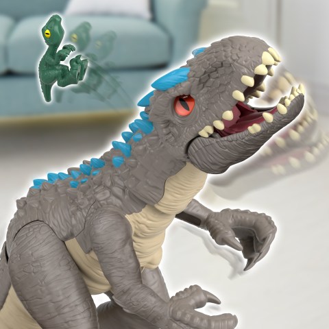 Imaginext Jurassic World Indominus Rex Dinosaur Toy with Thrashing Action  for Preschool Child