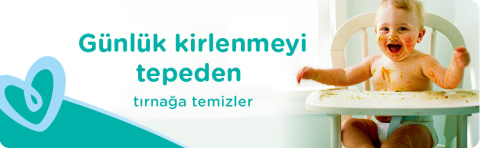 Pampers: Günlük kirlenmeyi tepeden tırnağa temizler
