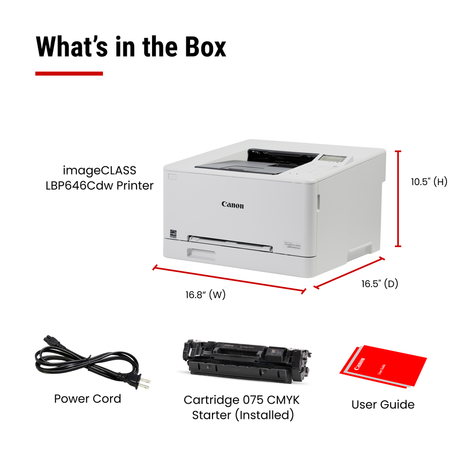 Canon imageCLASS LBP646Cdw Wireless Duplex Color Laser Printer