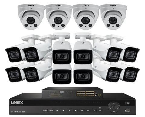 4K Ultra HD 32 Channel Security System with Person and Vehicle Detection and Color Night Vision™