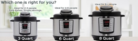 Instant Pot LUX60 6 Qt 6-in-1 Multi-Use Programmable Pressure Cooker, Slow  Cooker, Rice Cooker, Saut, Steamer, and Warmer 