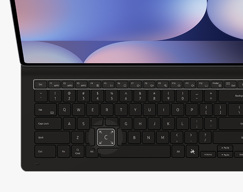 Samsung Galaxy Tab S10 Ultra/S9 Ultra Cover Keyboard Slim Black EF
