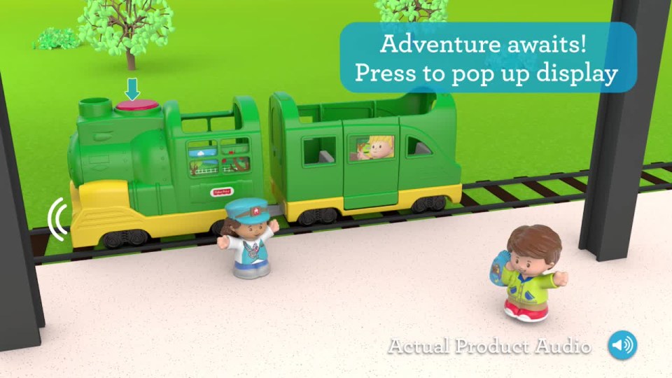 Fisher-Price Little People Friendly Passengers Train with Sounds & Phrases - image 2 of 9