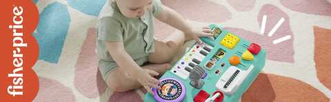 Fisher-Price Laugh & Learn Mix & Learn DJ Table, Musical Learning Toy for  Baby & Toddler