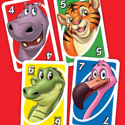 Mattel Games - UNO junior - Juego de cartas, Juegos Cartas Niños