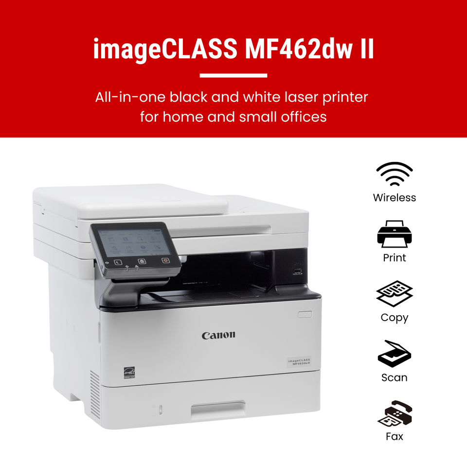 Canon imageCLASS MF462dw II Wireless Black & White All-In-One