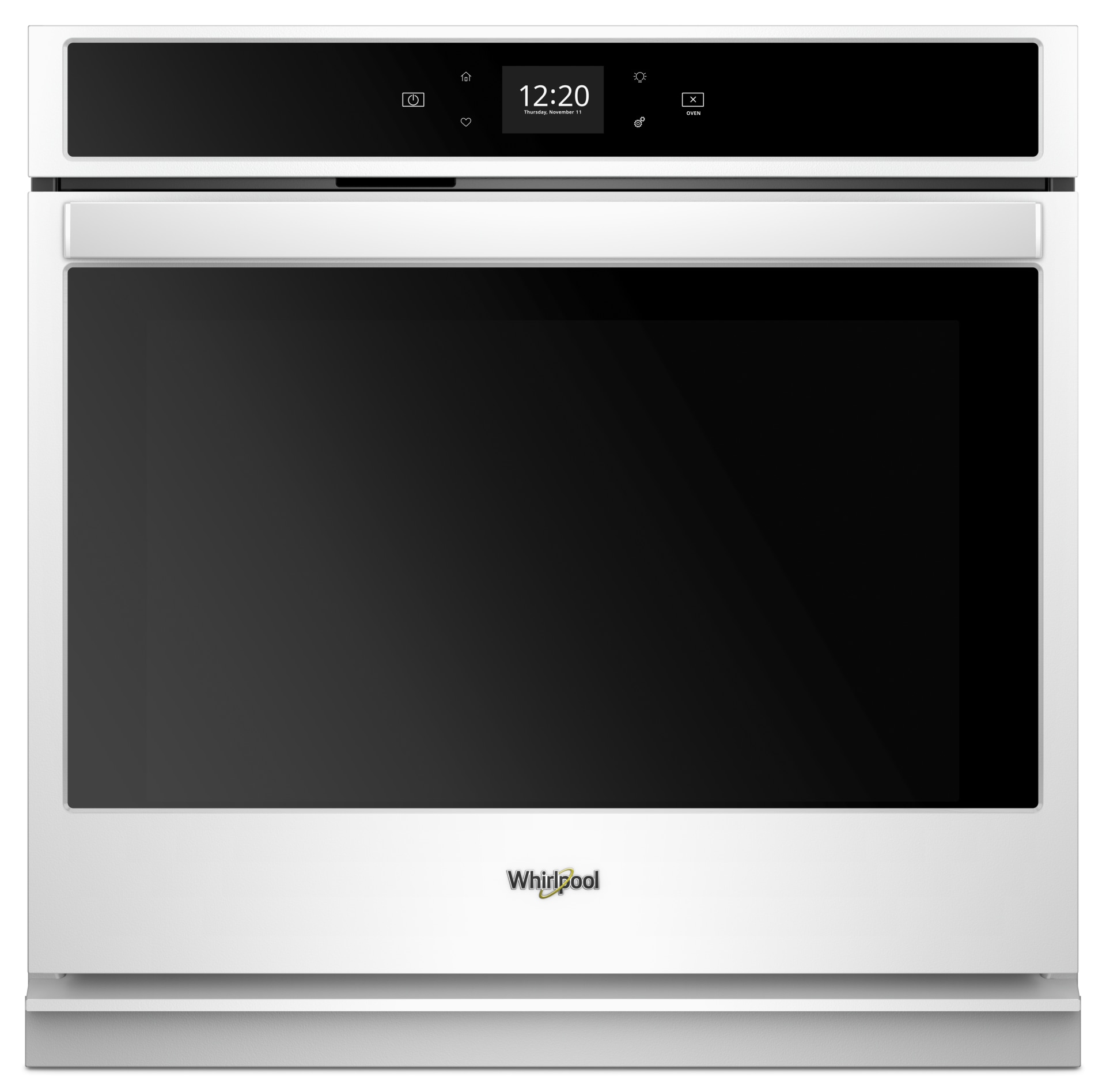Whirlpool 30-in Self-Cleaning with Steam Single Electric Wall Oven with  Touchscreen - White in the Single Electric Wall Ovens department at  Lowes.com