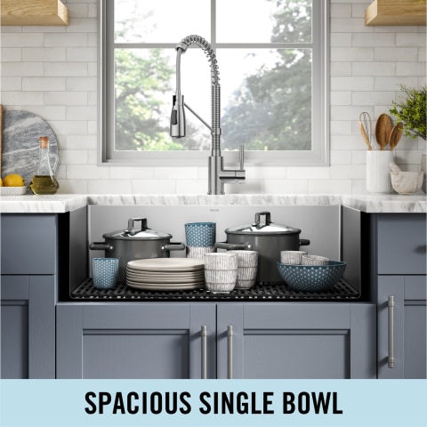 Spacious Low-Maintenance Sink