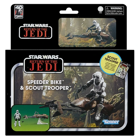 Star Wars Vintage Collection Speeder Bike Vehicle & Scout Trooper