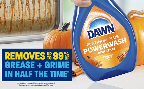 Removes up to 99% of grease + grime in half the time