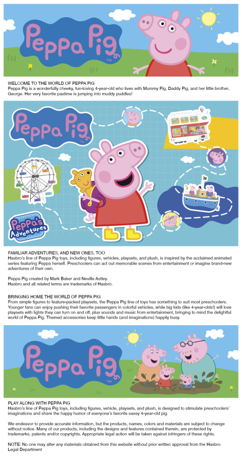 Peppa Pig Toys Peppa's Carry-Along Friends - Juego de 4 figuras con estuche  de transporte, juguetes preescolares para niñas y niños de más de 3 años