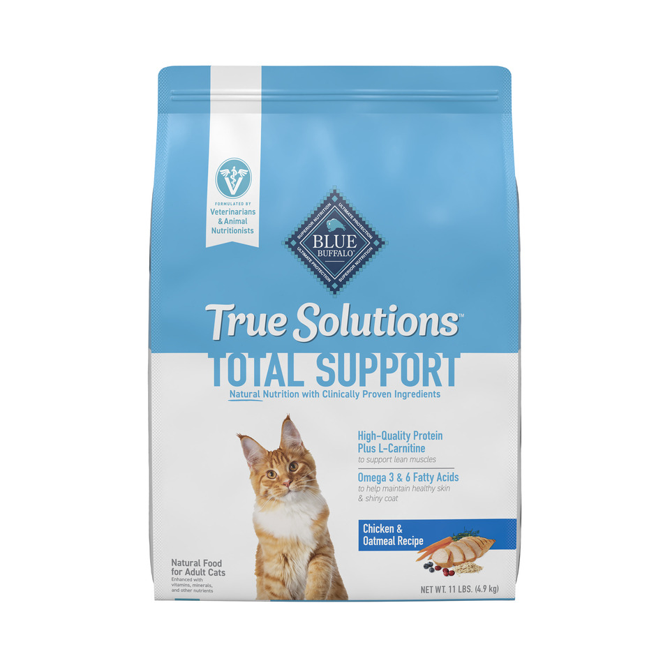 thumbnail video image 2 of Blue Buffalo True Solutions Total Support Natural Dry Cat Food, Chicken, 11-lb. Bag, 2 of 13