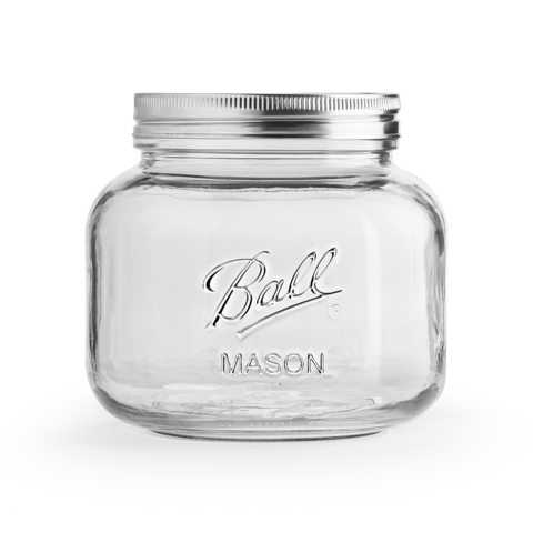 Ball Elite Wide-Mouth Pint Size Mason Jars, 16 oz., 4 ct