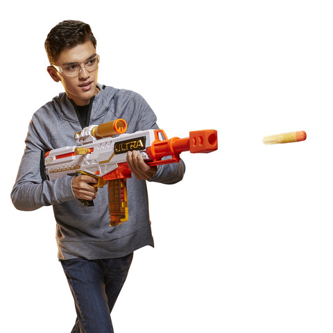 Nerf Ultra Pharaoh Blaster, 10-Dart Clip, Includes 10 Nerf Ultra Darts 