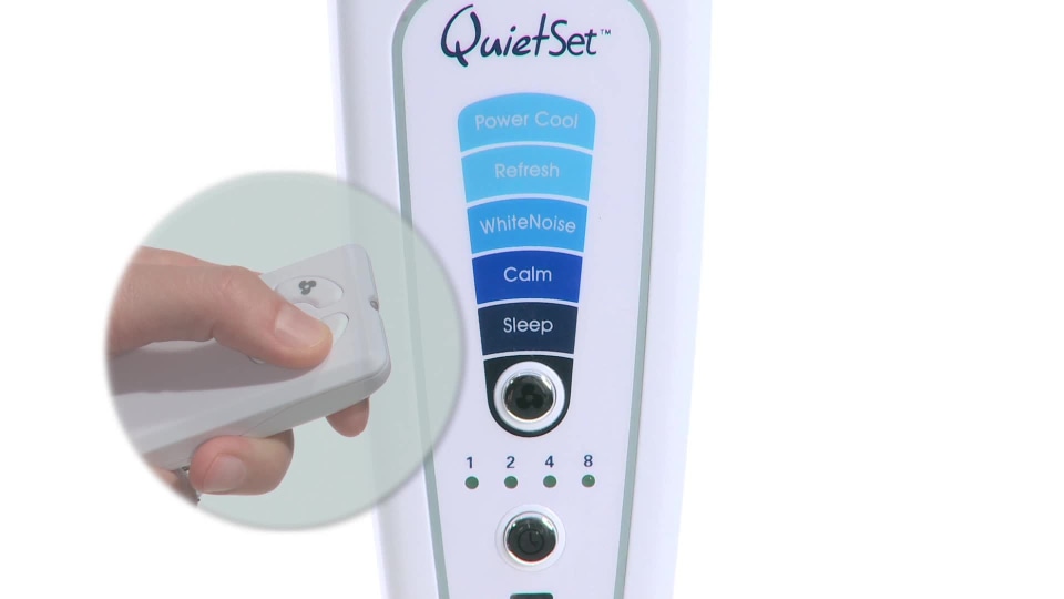 thumbnail video image 2 of Honeywell Quietset 16" Whole Room Stand 5-Speed Fan, Model #HS-1655, Black with Remote, 2 of 10