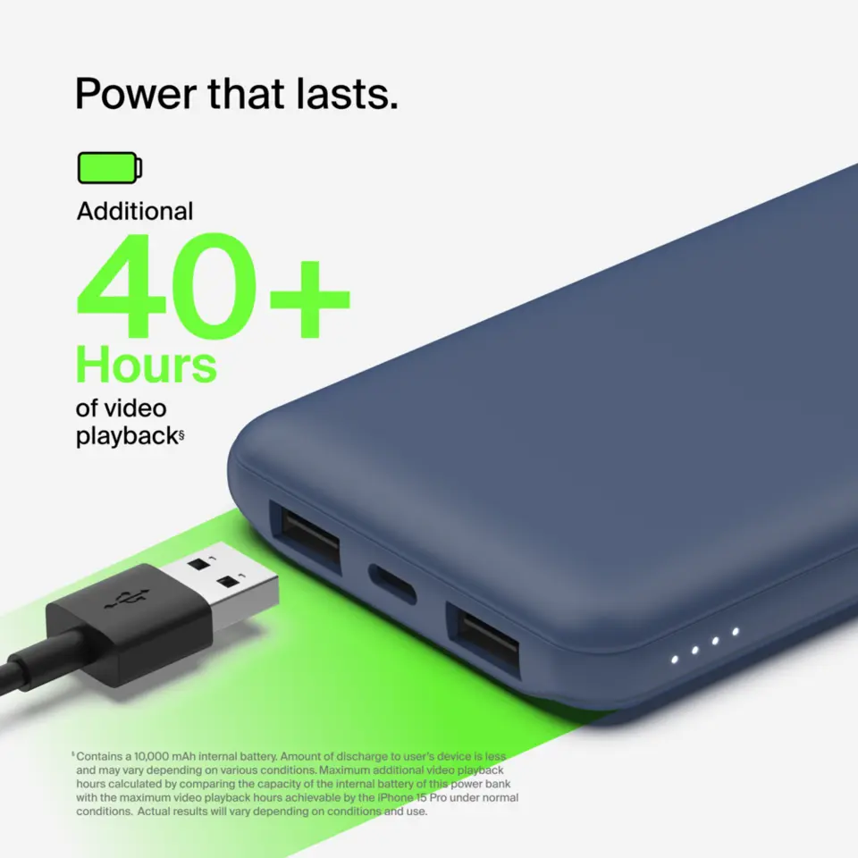 BoostCharge Power Bank 10K with Integrated Cable - Thumbnail 5