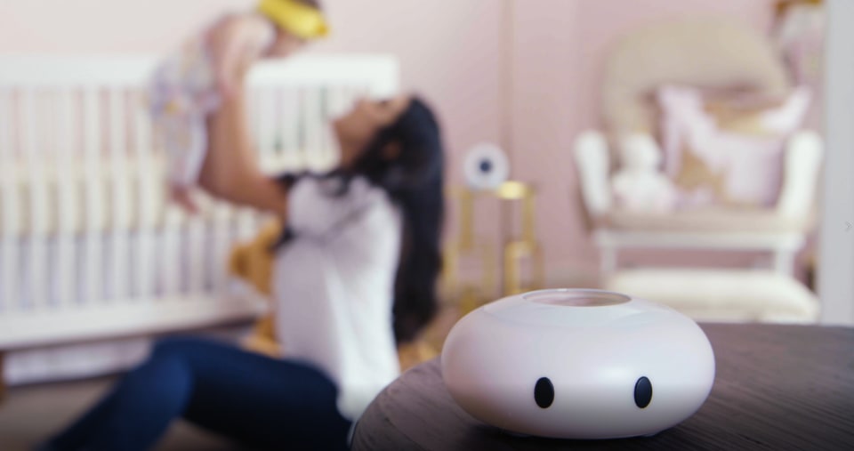 thumbnail video image 3 of KELVIN Color Changing Nursery Night Light, Customizable Room Thermometer and Hygrometer for Children/Kids, 3 of 9