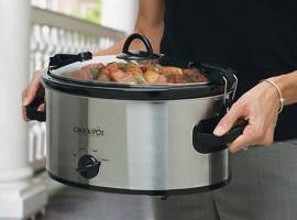 Crock Pot 7-Quart Smart-Pot Slow Cooker, Brushed Stainless Steel