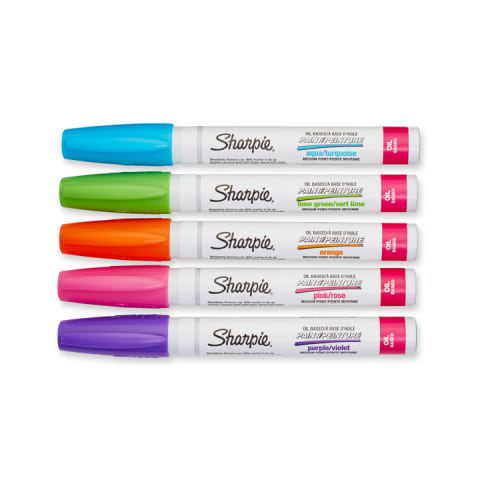 SHARPIE Oil-Based Paint Marker, Medium Point, Aqua Blue, 1 Count - Great  for Rock Painting