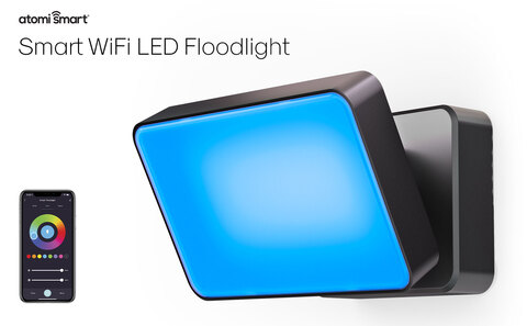 Controlling the color of the Atomi Smart WiFi LED Floodlight