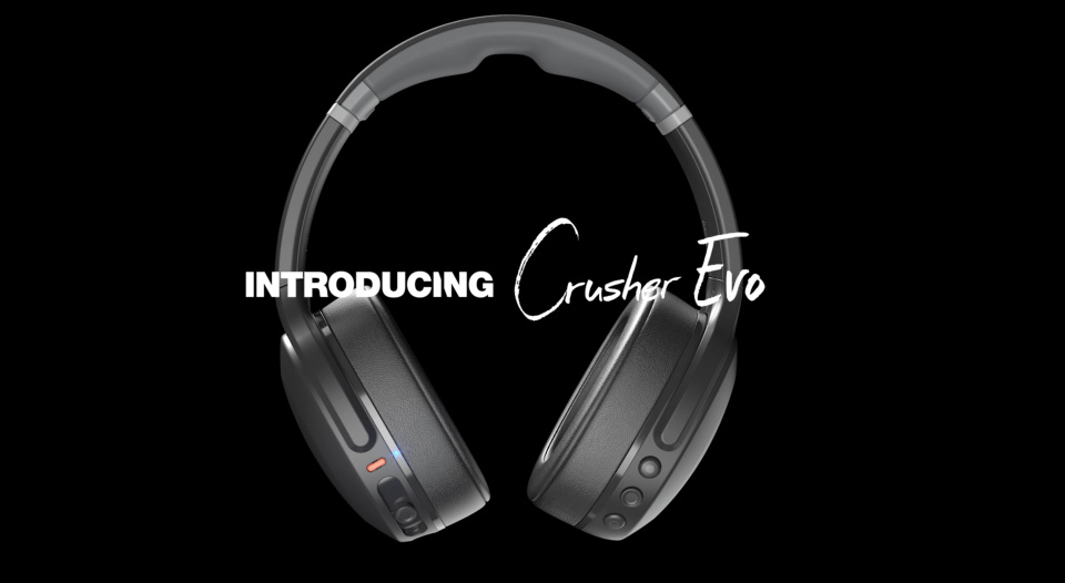 Skullcandy Crusher Evo ブラック Skullcandy Crusher Evo Bluetooth Over-Ear Headphone - True
