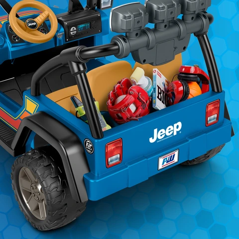 Power Wheels Retro Jeep Wrangler 12 Volt Ride On Sam s Club