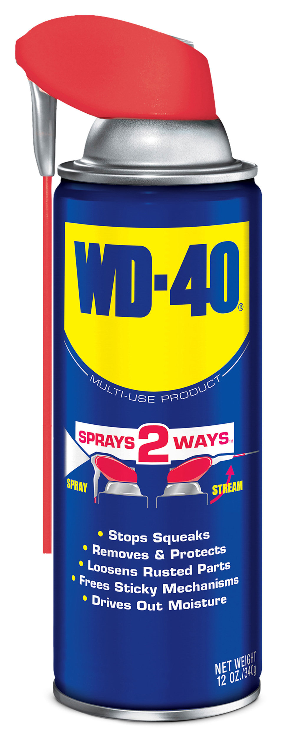 Original WD-40 Formula, Multi-Use Product With Smart Straw Sprays 2 Ways, Multi-Purpose Lubricant Spray, 12 oz - image 2 of 9