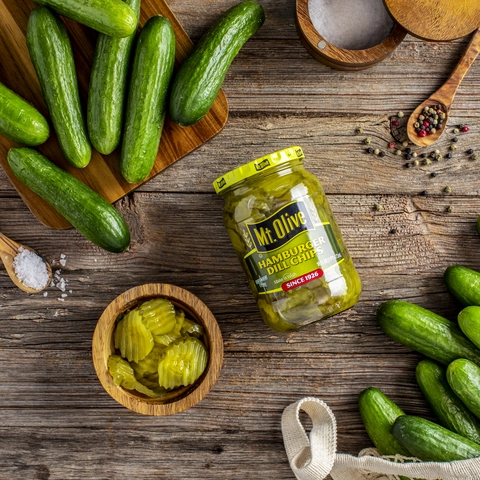 ‎dill☻︎dp.martです Mt. Olive Crunchy Hamburger Dill Pickle Chips, Perfect for