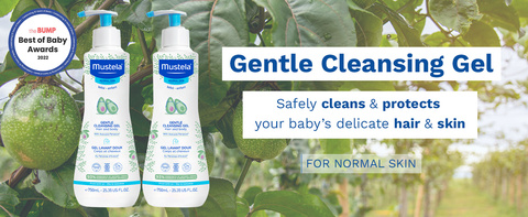 Mustela Gentle Baby Cleansing Gel, 25.35 fl oz, 2-pack 