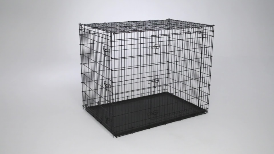 MidWest Homes For Pets Wire Dog Crate, Double Door, Foldable