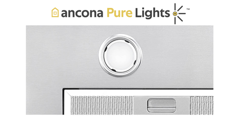 Ancona Built-in BNL436 36-in 420 CFM Ducted Range Hood with Night