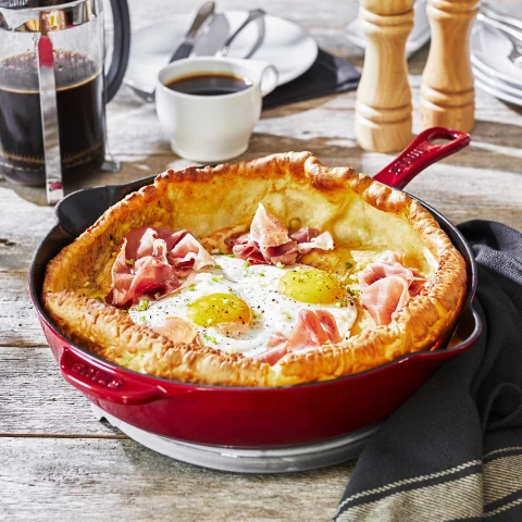 STAUB - Sartén Tradicional De Hierro Fundido De 8.5 Pulgadas, Color Lila