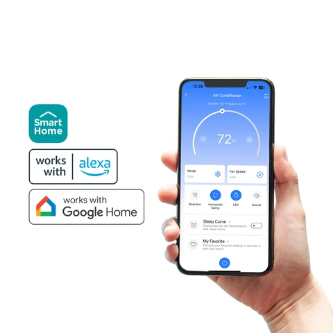 Control with Smartphone or Voice Assistant