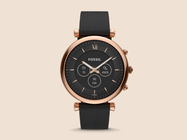 Fossil Women's Stella Gen 6 Hybrid Smart watch, Rose Gold-Tone