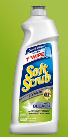 Soft Scrub with Bleach Cleaner Gel 28.6 Fluid Ounces Household Cleaner