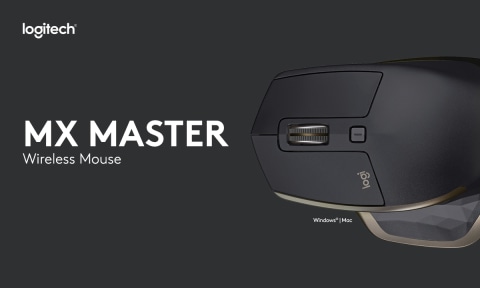  Logitech MX Master Wireless Mouse – Use on Any Surface,  Ergonomic Shape, Hyper-Fast Scrolling, Rechargeable, for Apple Mac or  Microsoft Windows Computers, Meteorite : Electronics