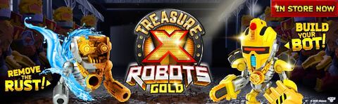 Treasure X Robots Gold 6 Robots To Discover, Ages 5+, Styles May Vary 