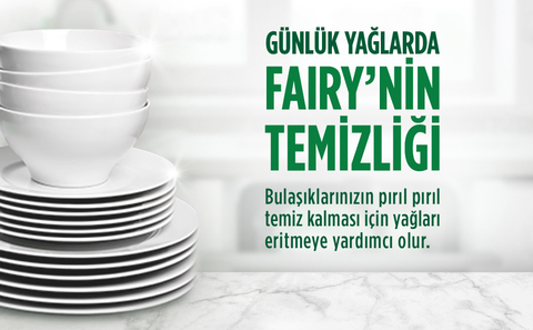 Fairy Ultra Hygiene'in bulaşıklarınızı temiz, pırıl pırıl bıraktığını gösteren temiz tabak görseli.