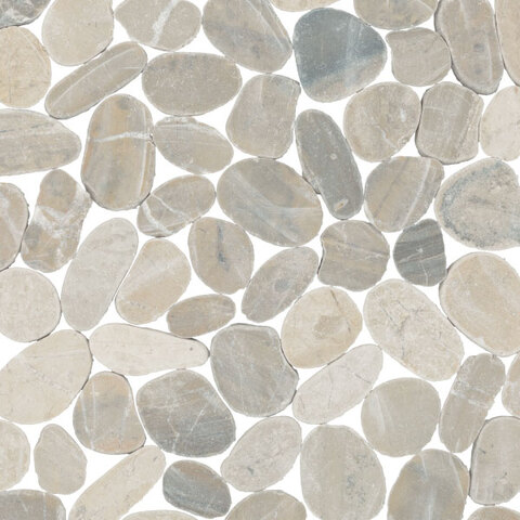 Mohawk Pebble Oasis Stone Pebble Coal Grey Mosaic