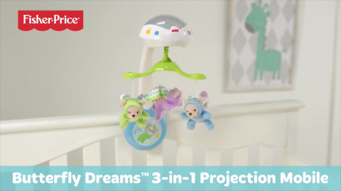Fisher Price Butterfly Dreams 3 in 1 Projection Mobile Mattel
