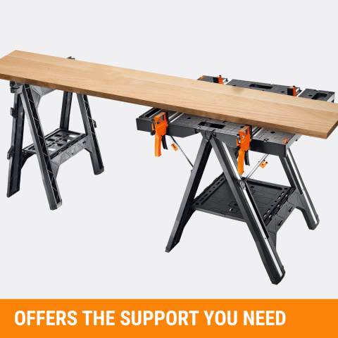 WORX Pegasus Multi Function Work Table and Sawhorse with Clamps