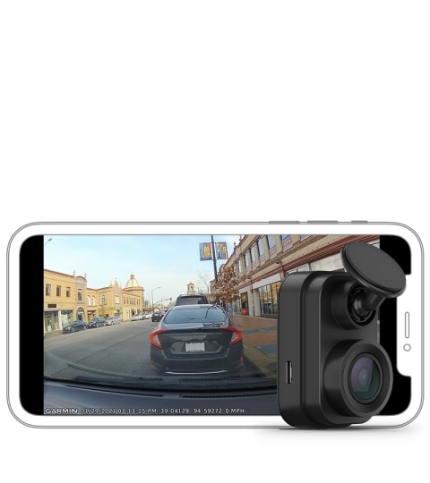 Garmin 010-02062-00 Dash Cam Mini, Car Key-Sized Dash Cam, 140-Degree  Wide-Angle Lens, Captures 1080P HD Footage, Very Compact with Automatic  Incident