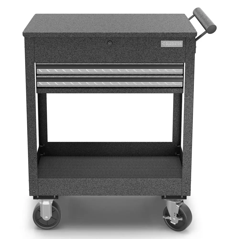 Gladiator 2-Drawer Utility Cart in Hammered Granite