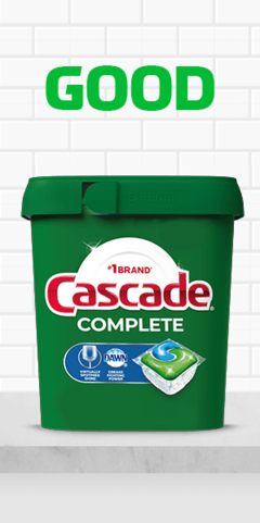  Cascade Complete - Cápsulas para lavavajillas Actionpacs,  detergente para lavavajillas, aroma a limón, 78 unidades : Salud y Hogar