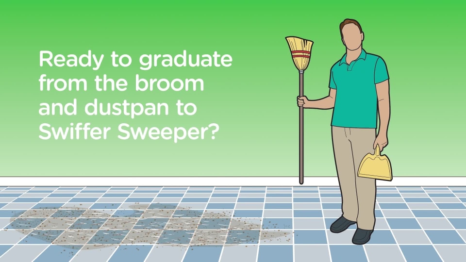 Swiffer® Sweeper 75725 Wet / Dry Mop Starter Kit with 7 Dry / 3 Wet  Disposable Pads