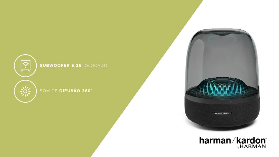 Caixa de Som Bluetooth Harman Kardon Aura Studio 4 | Preto